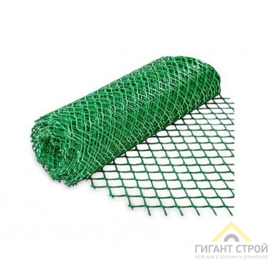 Сетка рабица (яч.50*50 мм), d2,2 мм 1,5*10 м ПНД зелёная