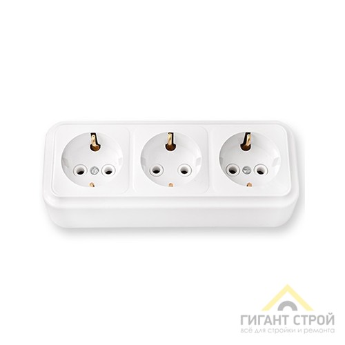 Розетка 3-м ОП РА16-243 с заземл. БТ Минск БелТИЗ 1