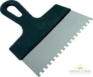 Шпатель нерж зубчатый (зуб 6*6)200мм 35213/85464 DECOR 3