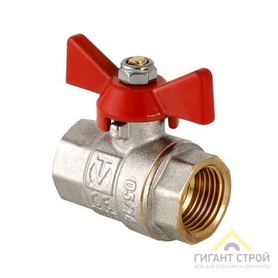 Кран шаровый VALTEC BASE 1/2" вн.-вн. бабочка VT.217.N.04 VALTEC 1