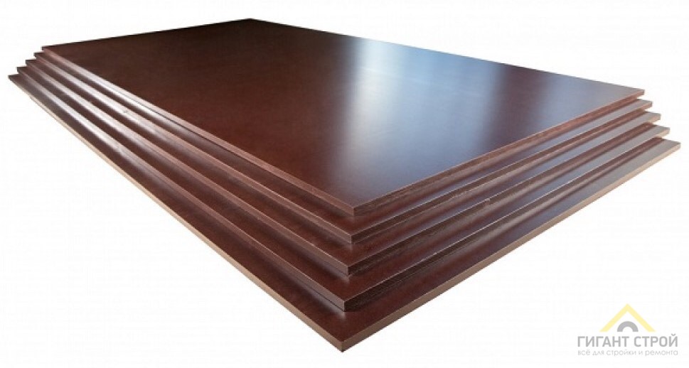 Фанера березовая ламинированная гл\гл 1220*1220*12 мм сорт 1/1